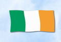 Bild der Flagge "Flagge Irland im Querformat (Glanzpolyester)"