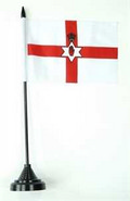 Bild der Flagge "Tisch-Flagge Nordirland 15x10cm mit Kunststoffständer"