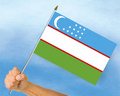 Stockflaggen Usbekistan / Uzbekistan, Republik  (45 x 30 cm) kaufen