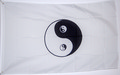 Bild der Flagge "Flagge Yin und Yang weiß (150 x 90 cm)"