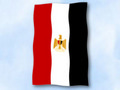 Bild der Flagge "Flagge Ägypten im Hochformat (Glanzpolyester)"