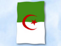 Bild der Flagge "Flagge Algerien im Hochformat (Glanzpolyester)"