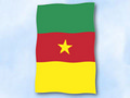 Bild der Flagge "Flagge Kamerun im Hochformat (Glanzpolyester)"
