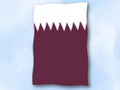 Bild der Flagge "Flagge Katar im Hochformat (Glanzpolyester)"