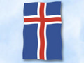 Bild der Flagge "Flagge Island im Hochformat (Glanzpolyester)"