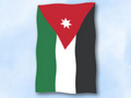 Bild der Flagge "Flagge Jordanien im Hochformat (Glanzpolyester)"