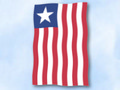 Bild der Flagge "Flagge Liberia im Hochformat (Glanzpolyester)"