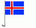 Bild der Flagge "Autoflaggen Island - 2 Stück"