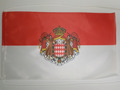 Bild der Flagge "Tisch-Flagge Monaco mit Wappen"