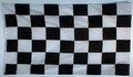 Karo-Fahne schwarz-wei
 (150 x 90 cm) kaufen bestellen Shop