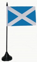Bild der Flagge "Tisch-Flagge Schottland 15x10cm mit Kunststoffständer"