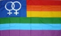 Bild der Flagge "Flagge Venus Women (LGBTQ Pride) (150 x 90 cm)"