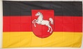 Landesfahne Niedersachsen
 (150 x 90 cm) in der Qualitt Sturmflagge kaufen bestellen Shop