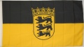 Landesfahne Baden-Wrttemberg
 (150 x 90 cm) in der Qualitt Sturmflagge kaufen bestellen Shop