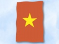 Bild der Flagge "Flagge Vietnam im Hochformat (Glanzpolyester)"