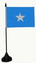 Bild der Flagge "Tisch-Flagge Somalia 15x10cm mit Kunststoffständer"