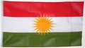 Bild der Flagge "Flagge Kurdische Regionalregierung Irak / Mahabad Republic (150 x 90 cm)"