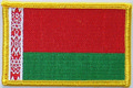 Aufnher Flagge Belarus / Weirussland
 (8,5 x 5,5 cm) kaufen bestellen Shop