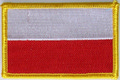 Bild der Flagge "Aufnäher Flagge Polen (8,5 x 5,5 cm)"