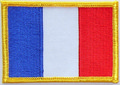 Aufnher Flagge Frankreich
 (8,5 x 5,5 cm) kaufen bestellen Shop