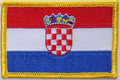 Aufnher Flagge Kroatien
 (8,5 x 5,5 cm) kaufen bestellen Shop