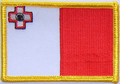Aufnher Flagge Malta
 (8,5 x 5,5 cm) kaufen bestellen Shop