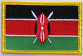 Bild der Flagge "Aufnäher Flagge Kenia (8,5 x 5,5 cm)"