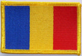 Aufnher Flagge Rumnien
 (8,5 x 5,5 cm) kaufen bestellen Shop