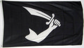 Bild der Flagge "Thomas Tews Piratenflagge / Jolly Roger (150 x 90 cm)"