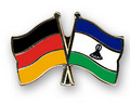 Bild der Flagge "Freundschafts-Pin Deutschland - Lesotho"
