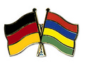 Bild der Flagge "Freundschafts-Pin Deutschland - Mauritius"