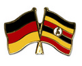 Bild der Flagge "Freundschafts-Pin Deutschland - Uganda"