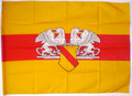 Bild der Flagge "Badische Fahne mit Greif (mit Hohlsaum)"
