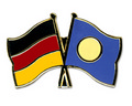 Bild der Flagge "Freundschafts-Pin Deutschland - Palau"