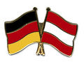 Bild der Flagge "Freundschafts-Pin Deutschland - Österreich"