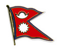 Bild der Flagge "Flaggen-Pin Nepal"