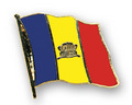 Bild der Flagge "Flaggen-Pin Andorra"