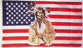 Bild der Flagge "Flagge USA mit Indianer (150 x 90 cm)"