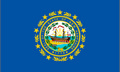 Bild der Flagge "USA - Bundesstaat New Hampshire (150 x 90 cm)"