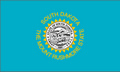 Bild der Flagge "USA - Bundesstaat South-Dakota (150 x 90 cm)"