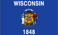 Bild der Flagge "USA - Bundesstaat Wisconsin (150 x 90 cm)"