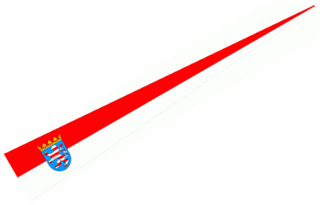 Bild von Wimpel Hessen  (150 x 30 cm)-Fahne Wimpel Hessen  (150 x 30 cm)-Nationalflagge, Flaggen und Fahnen kaufen, im Shop bestellen
