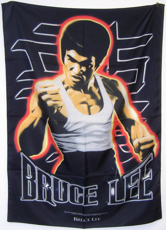 Bild von Poster: Bruce Lee - Motiv 2-Fahne Poster: Bruce Lee - Motiv 2-Nationalflagge, Flaggen und Fahnen kaufen, im Shop bestellen