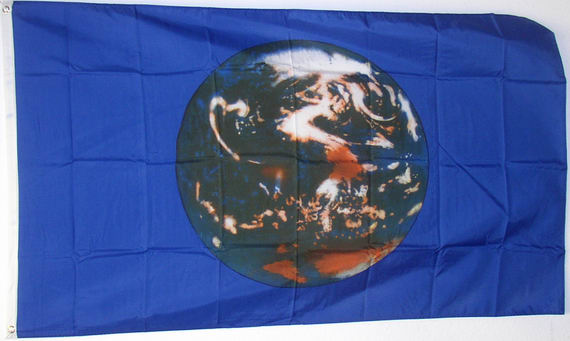 Bild von Satellitenfoto der Erde-Fahne Satellitenfoto der Erde-Nationalflagge, Flaggen und Fahnen kaufen, im Shop bestellen