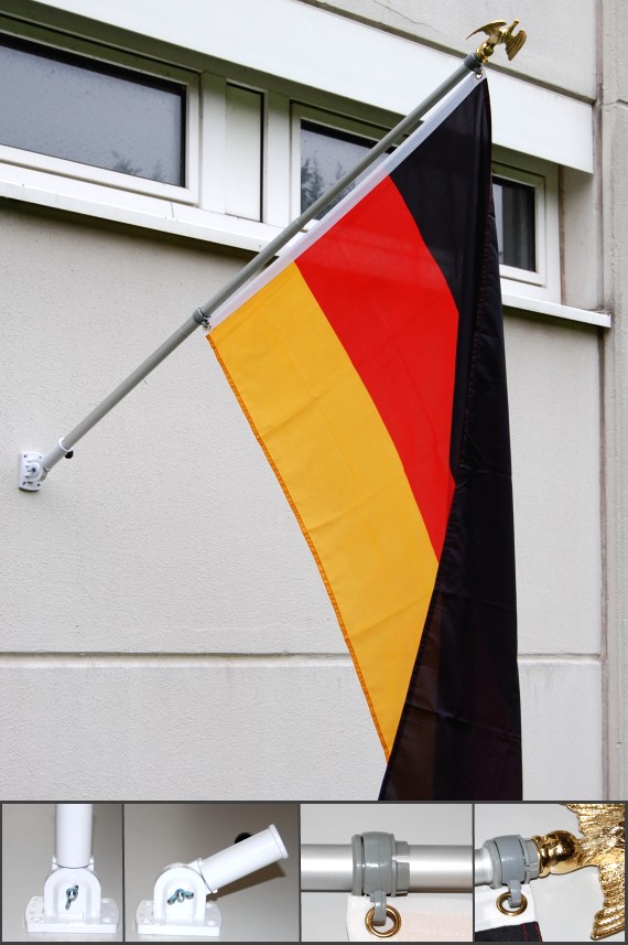 Bild von Teleskop-Fahnenstange aus Aluminium-Fahne Teleskop-Fahnenstange aus Aluminium-Nationalflagge, Flaggen und Fahnen kaufen, im Shop bestellen