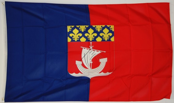 Bild von Flagge von Paris   (franz�sisches D�partement und Stadt)-Fahne Flagge von Paris   (franz�sisches D�partement und Stadt)-Nationalflagge, Flaggen und Fahnen kaufen, im Shop bestellen
