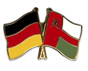 Bild von Freundschafts-Pin  Deutschland - Oman-Fahne Freundschafts-Pin  Deutschland - Oman-Nationalflagge, Flaggen und Fahnen kaufen, im Shop bestellen