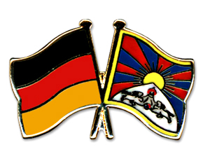 Bild von Freundschafts-Pin  Deutschland - Tibet-Fahne Freundschafts-Pin  Deutschland - Tibet-Nationalflagge, Flaggen und Fahnen kaufen, im Shop bestellen