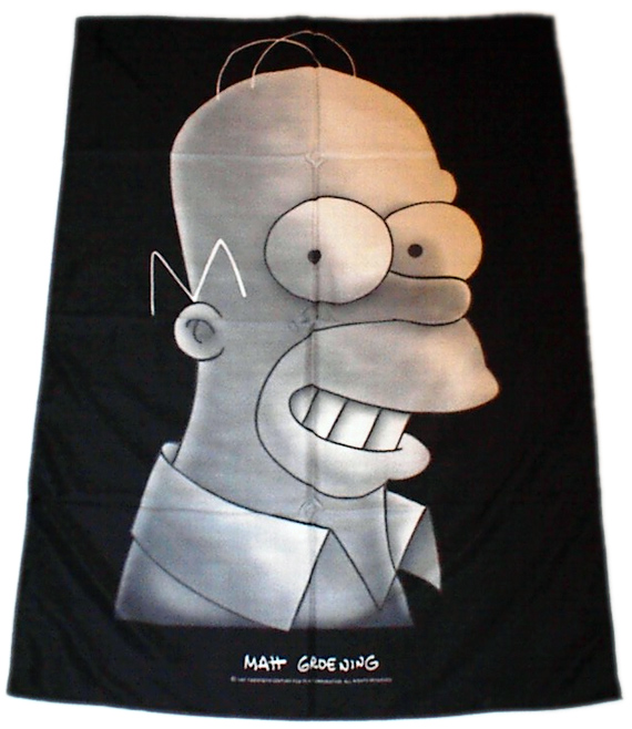 Bild von Poster: Simpsons  Motiv: Homer Simpson-Fahne Poster: Simpsons  Motiv: Homer Simpson-Nationalflagge, Flaggen und Fahnen kaufen, im Shop bestellen