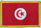 Aufnher Flagge Tunesien
 (8,5 x 5,5 cm) Flagge Flaggen Fahne Fahnen kaufen bestellen Shop